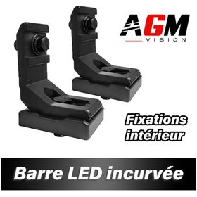 Kit 2 Interior Mounts for Curved Combo LED Bar - AGM Vision