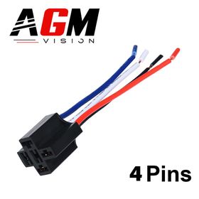 Connecteur femelle pour relais 4 broches - AGM Vision