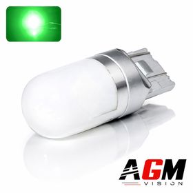 LED-pære T20 W21/5W ANGEL (Grønn) - AGM Vision