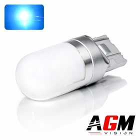 LED-pære T20 W21/5W ANGEL (Blå) - AGM Vision