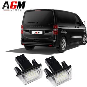 PACK LED Osvětlení registrační značky Peugeot Expert 3 od 2016 do 2025 (S výklopnými dveřmi) - AGM Vision