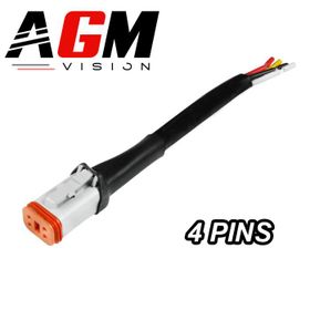 Connecteur Deutsch mâle 4 broches Premium - AGM Vision