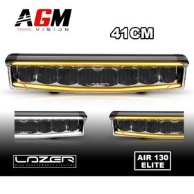BARRE LED LAZER AIR 130 ELITE - Double veilleuse blanche / orange - AGM Vision