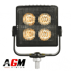 Feu de pénétration LED carré flash orange - AGM Vision