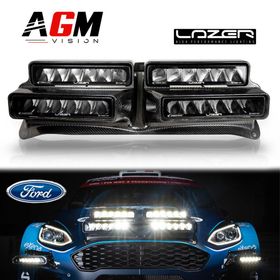 Ανθρακονημάτινο κάλυμμα ράλι με 4 μπάρες LED Lazer – Fiesta MKII - AGM Vision