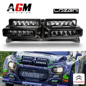 Ανθρακονημάτινο κάλυμμα ράλι με 4 μπάρες LED Lazer – Citroën C3 - AGM Vision