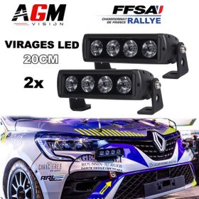 ΠΑΚΕΤΟ ΦΛΑΣ : 2 ΜΠΑΡΕΣ LED RALLYE - DARK V1 FLOOD - 20 cm - AGM Vision