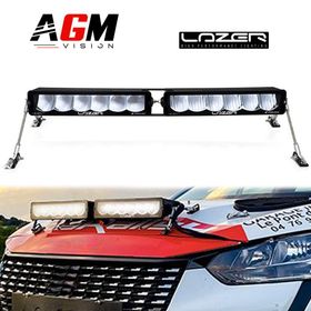 Κιτ 2 LED Μπάρες Carbon-6 για Ράλι Καθολικό - AGM Vision