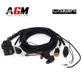 Johtosarja 2 Carbon LED -valopalkille (4-napainen, Deutsch DT, 25A - 12V) - AGM Vision