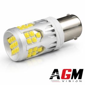 LED žárovka P21W-BA15S - UltraBoost Zpátečka Bílá - AGM Vision