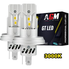 Kit ampoules LED R2 P45T GT - Jaune 3000K - AGM Vision