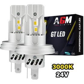 Kit Ampoules LED R2 P45T GT - JAUNE 3000K - 24 Volts - AGM Vision