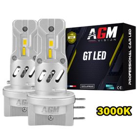 Kit Ampoules LED H15 GT - JAUNE 3000K - AGM Vision
