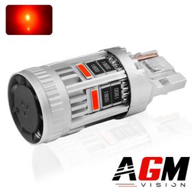 Ampoule LED T20 W21W - Luxoa Super Canbus - Rouge - AGM Vision
