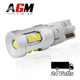 Ampoule LED T10-W5W X-Force 24V Blanc - AGM Vision
