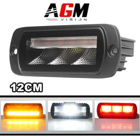 Mini Barre LED arrière encastrable - 12 cm - 5 fonctions 10 watts, 4x4, buggy, SSV et ATV - AGM Vision