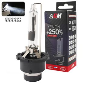 Ampoule Xénon D2R 5500K - Optimium White +250% - AGM Vision