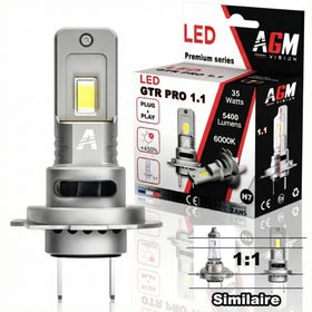 Ampoule LED H7 GTR PRO 1.1, 35W - Ventilée - AGM Vision
