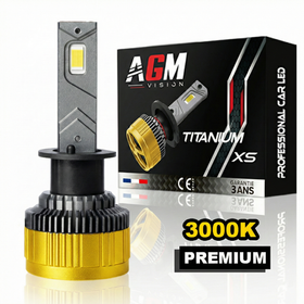 Λάμπα LED H1 Titanium XS - V2 - κίτρινο 3000 K - AGM Vision