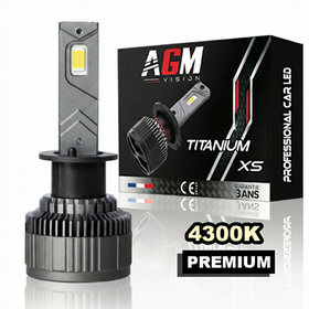 Λάμπα LED H1 Titanium XS - V2 - θερμό λευκό 4300 K - AGM Vision