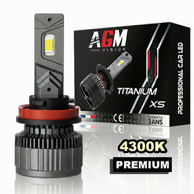 Żarówka LED H11 Titanium XS - V2 - ciepła biel 4300 K - AGM Vision