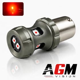 LED žárovka P21W-BA15S-Endura (Červená) - AGM Vision