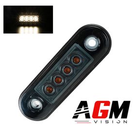 LED DARK NOVA markeringslys (varmhvit 4000K) - 8 cm - AGM Vision