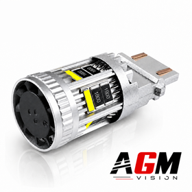 LED-pære P27/7W-3157 - Luxoa Super Canbus - hvid/hvid - AGM Vision