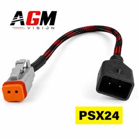 Adaptateur d'alimentation PSX24 femelle vers Deutsch DT 2 broches - AGM Vision