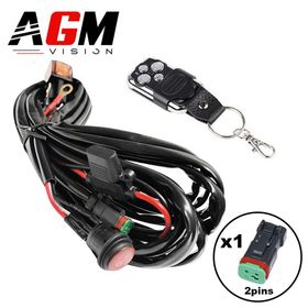 Faisceau Barre LED Deutsch 2 Pins + Télécommande - Premium - AGM Vision