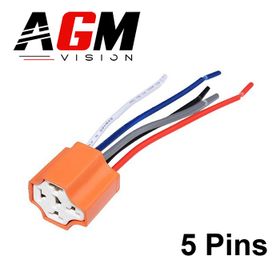 Connecteur céramique femelle pour relais 5 pins - AGM Vision