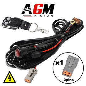 Faisceau Barre LED Deutsch 2 Pins + Télécommande - Haute Puissance - AGM Vision