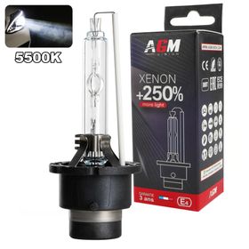 Xenon Bulb D2S 5500K - Optimum White +250% - AGM Vision