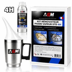 Kit rénovateur de phares vapeur STD 4H (version éco) - AGM Vision