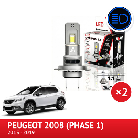 LED high beam kit Peugeot 2008
