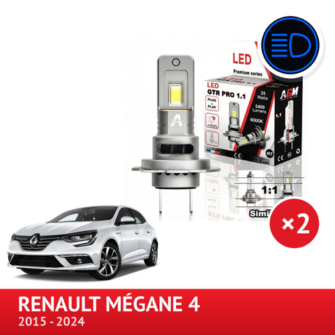 Πακέτο LED φώτων μεγάλης σκάλας Renault Megane 4 2016 à 2023