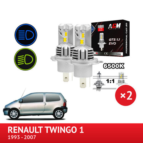 Pakke LED Nærlys & fjernlys Renault Twingo 1 (1992 à 2007)