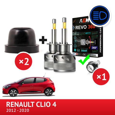 PACK LED Feux de route Renault Clio 4 de 2012 à 2020
