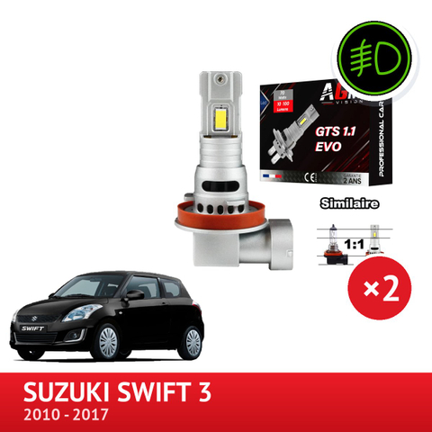 LED-Nebelscheinwerfer-Set vorne Suzuki Swift 3 von 2010 bis 2017