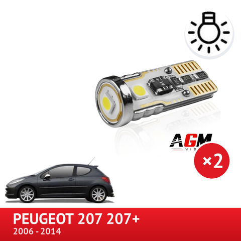 Zestaw LED świateł pozycyjnych przednich PEUGEOT 207 207+