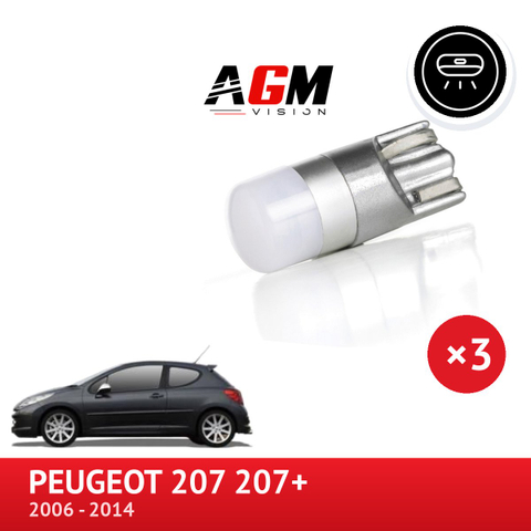 Zestaw LED oświetlenia przedniego plafonu PEUGEOT 207 207+
