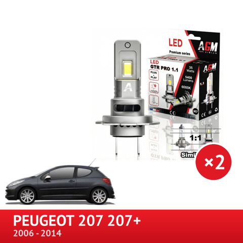 Zestaw LED świateł doświetlania zakrętów PEUGEOT 207 207+