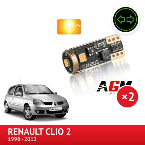 LED-blinklyssæt til siden til Renault Clio 2