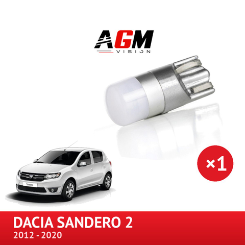 LED-polttimo W5W DACIA Sandero 2:n hansikaslokeron valaistukseen