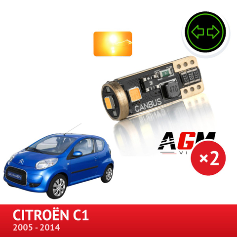 LED-sæt WY5W sidemonteret blinklys CITROËN C1