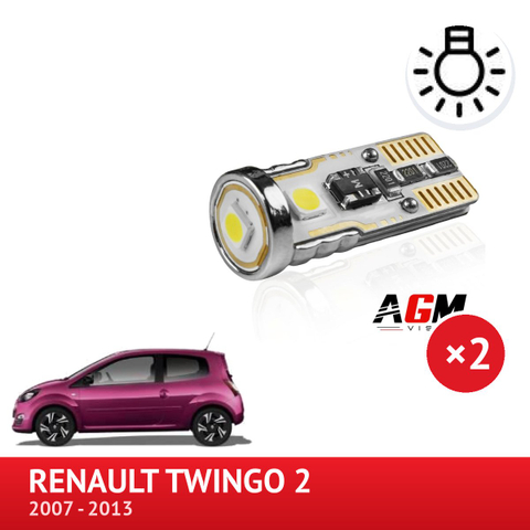 LED sada W5W pro přední obrysová světla RENAULT Twingo 2