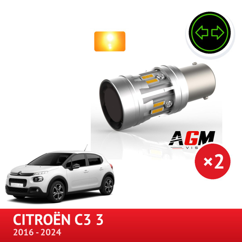 LED-sarja PY21W etuvilkku CITROËN C3 3