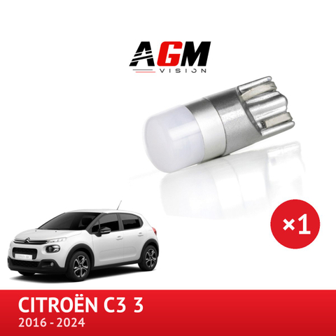 LED-polttimo W5W CITROËN C3 3:n hansikaslokeron valaistus