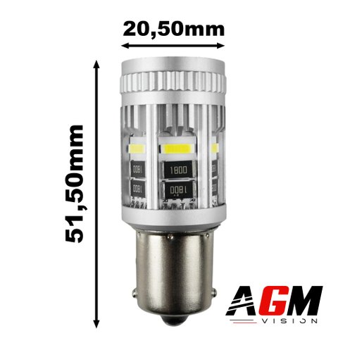 Ampoule LED P21W-BA15S - Luxoa Super Canbus - Blanc