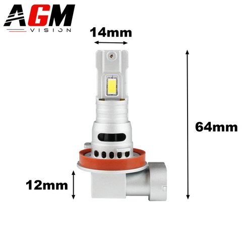 Kit ampoules LED H8 GTS 1.1 EVO R70W - Ventilé - Blanc 6500K